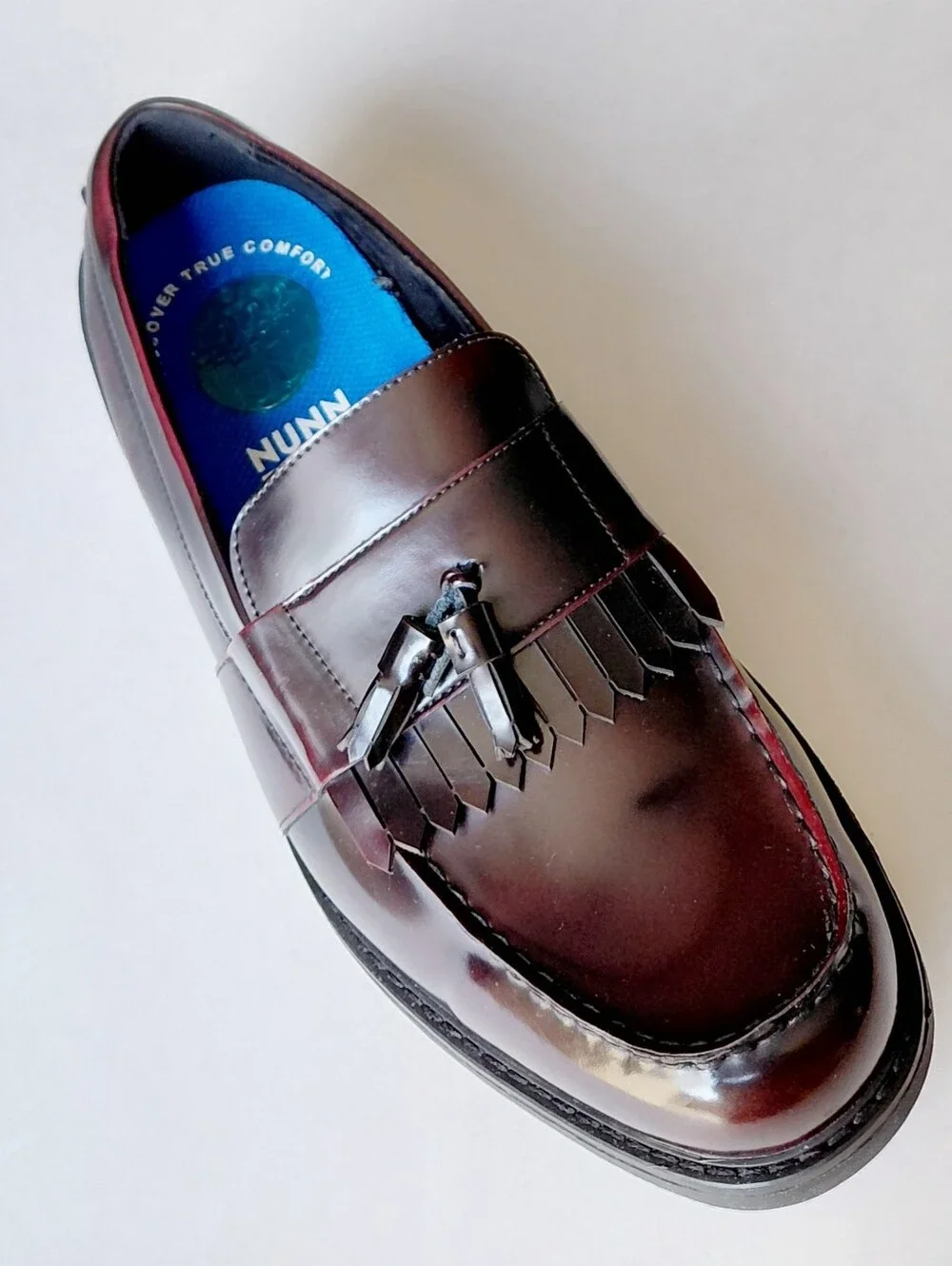 NUNN  BUSH  Men’s Kiltie Burgundy Leather  Tassel Loafers Size 11W